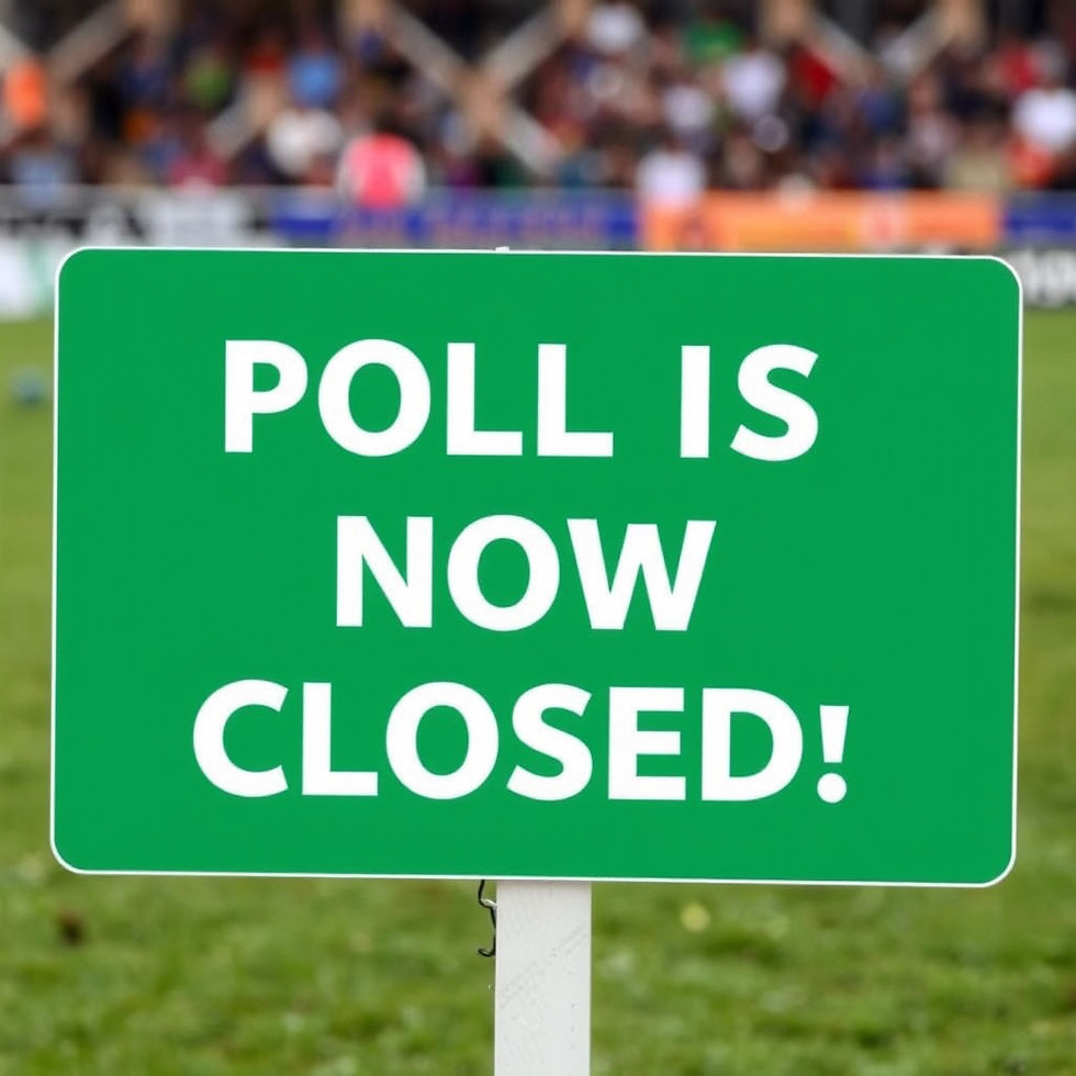 Polls have now closed. The winner will be announced at the End of Season dinner on April 24th