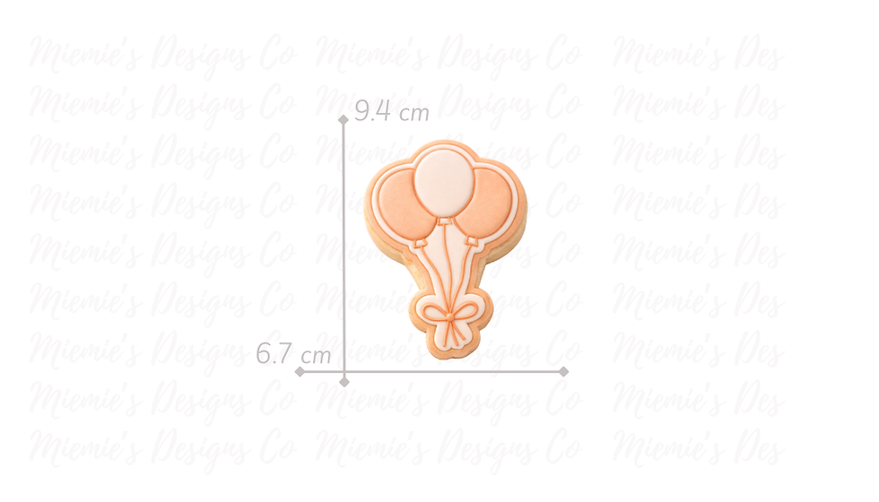 Thumbnail: Three Balloons Cookie Cutter
