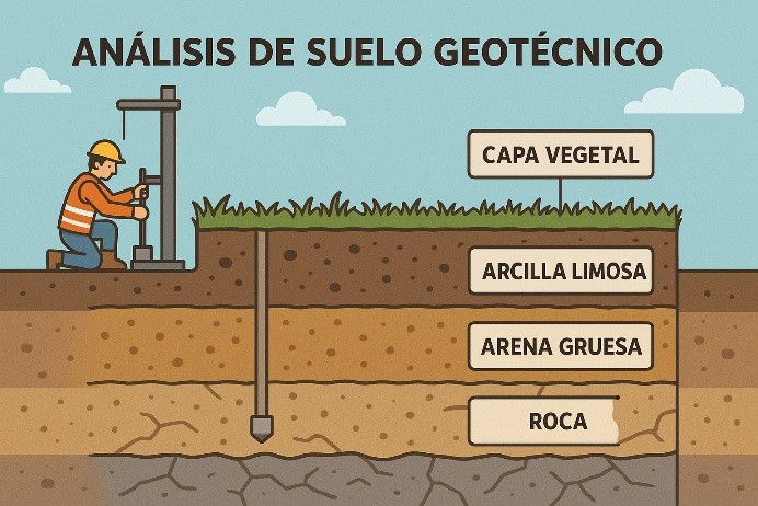 Análisis del suelo geotécnico