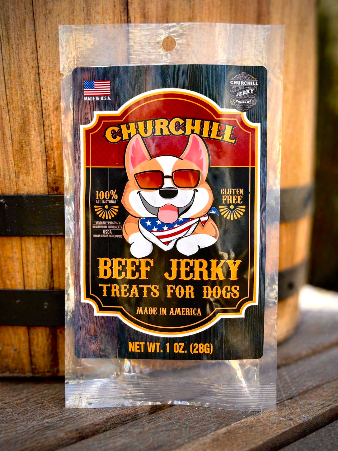 Doggie Beef Jerky 1 oz.