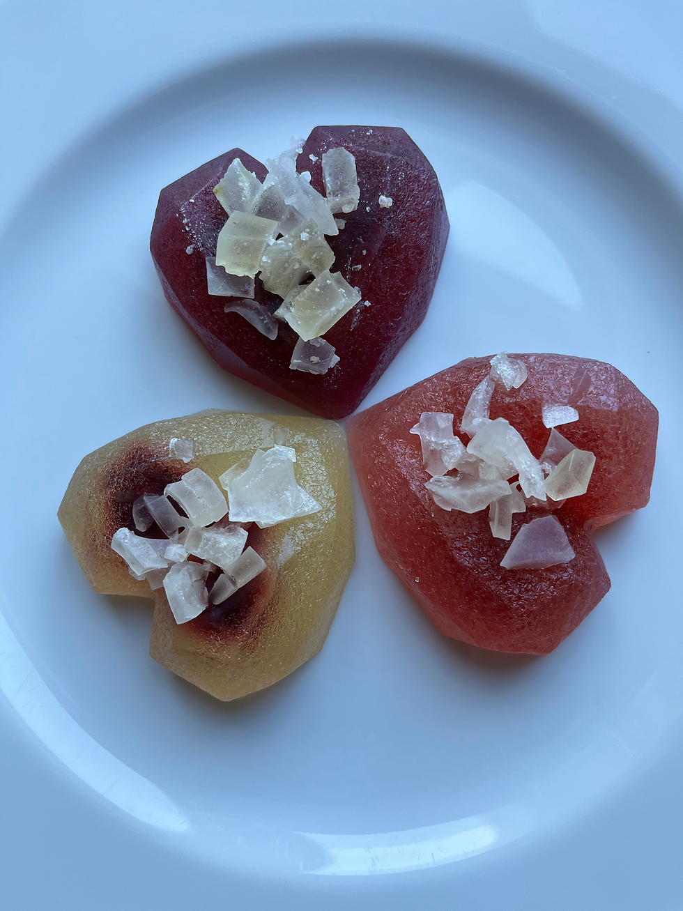 Thumbnail: Jam-filled Heart Crystal Candy: Vegan Kohakutou Edible Crystals