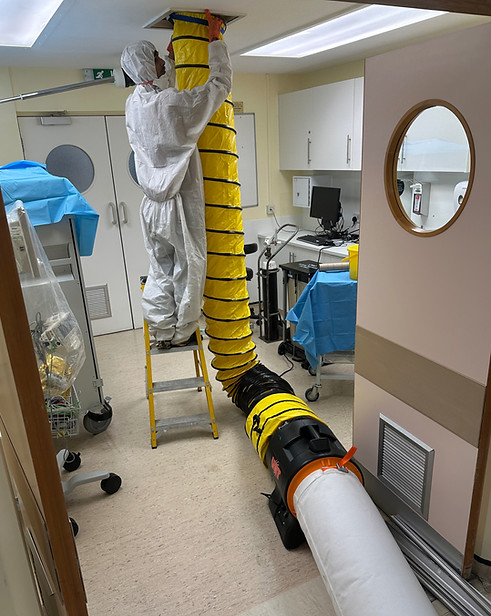 Commercial laundry extraction duct cleaning