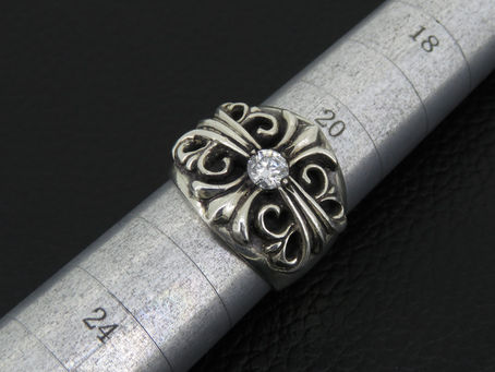 クロムハーツ キーパーリング 1ダイヤモデル 5号サイズアップ