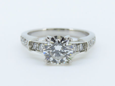 ハリーウィンストン プラチナリング エタニティダイヤカスタム