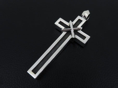 クロムハーツ ラージメイプルソープクロスペンダント 新品仕上げ&燻入れ