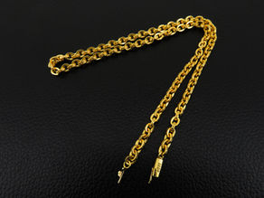 クロムハーツ ペーパーチェーンネックレス22k セーフティー切れ修理