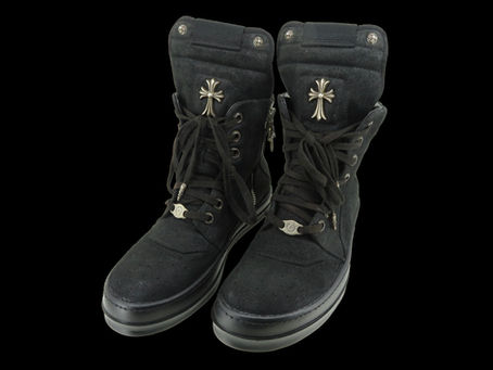 クロムハーツ×リックオウエンス ジオバスケット ハイカットスニーカー ソール交換修理