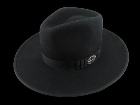 クロムハーツ クラシックオーバルクロスコンチョ ブリクストン フェルトハット RENO FEDORA に取り付け加工