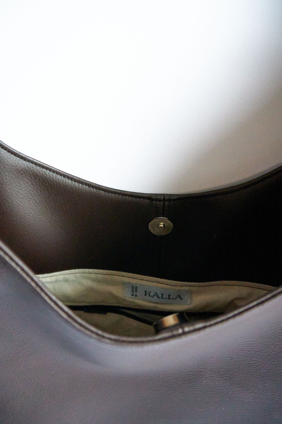 Minijatura: Shopper bag Moon in artificial leather - Dark Chocolate