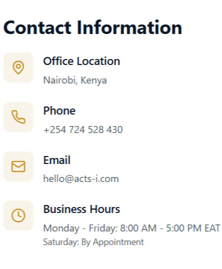contact us