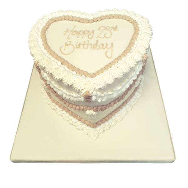 Bespoke vintage-inspired celebration cake with intricate TikTok-themed decorations in Solihull, West Midlands.