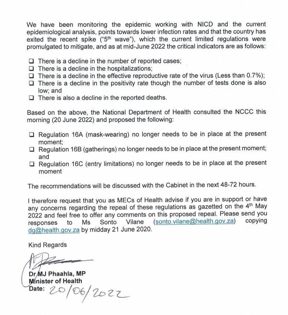 COVID 19 Rules Scrapped for all South Africans and inbound Tourists