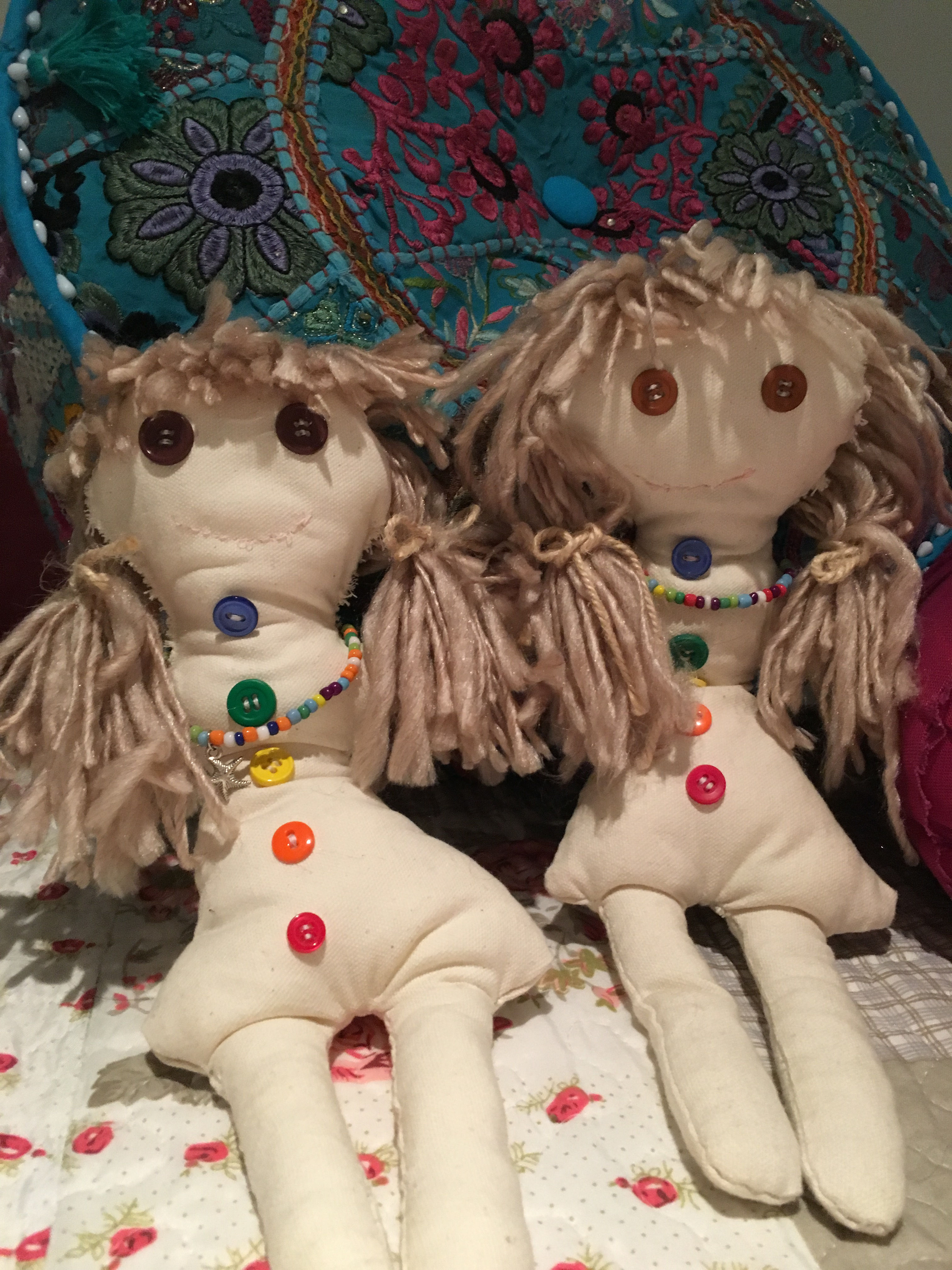 Handmade Reiki infused ragdoll.I sew love in every stitch