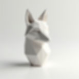 Geometric Fox Bust