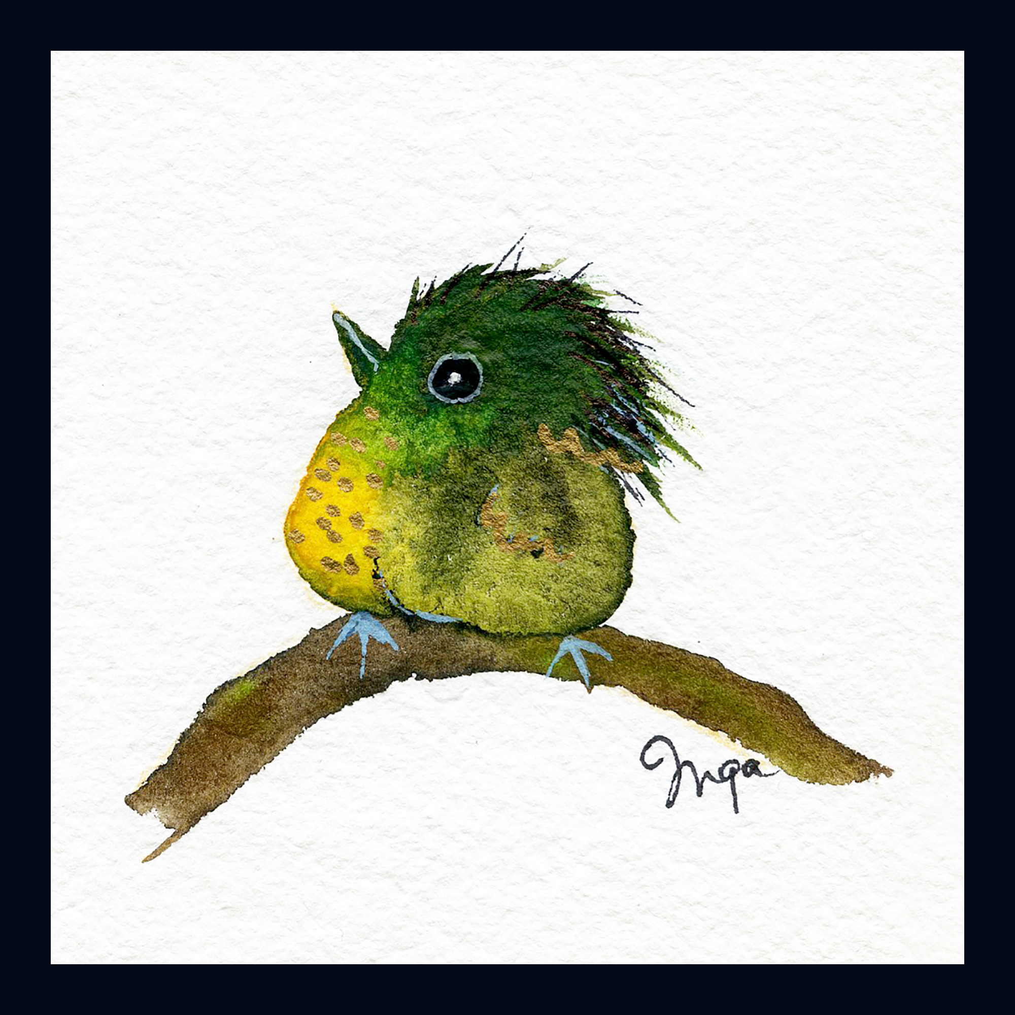 Art Block - Inga Birds #58 - fanciful bird