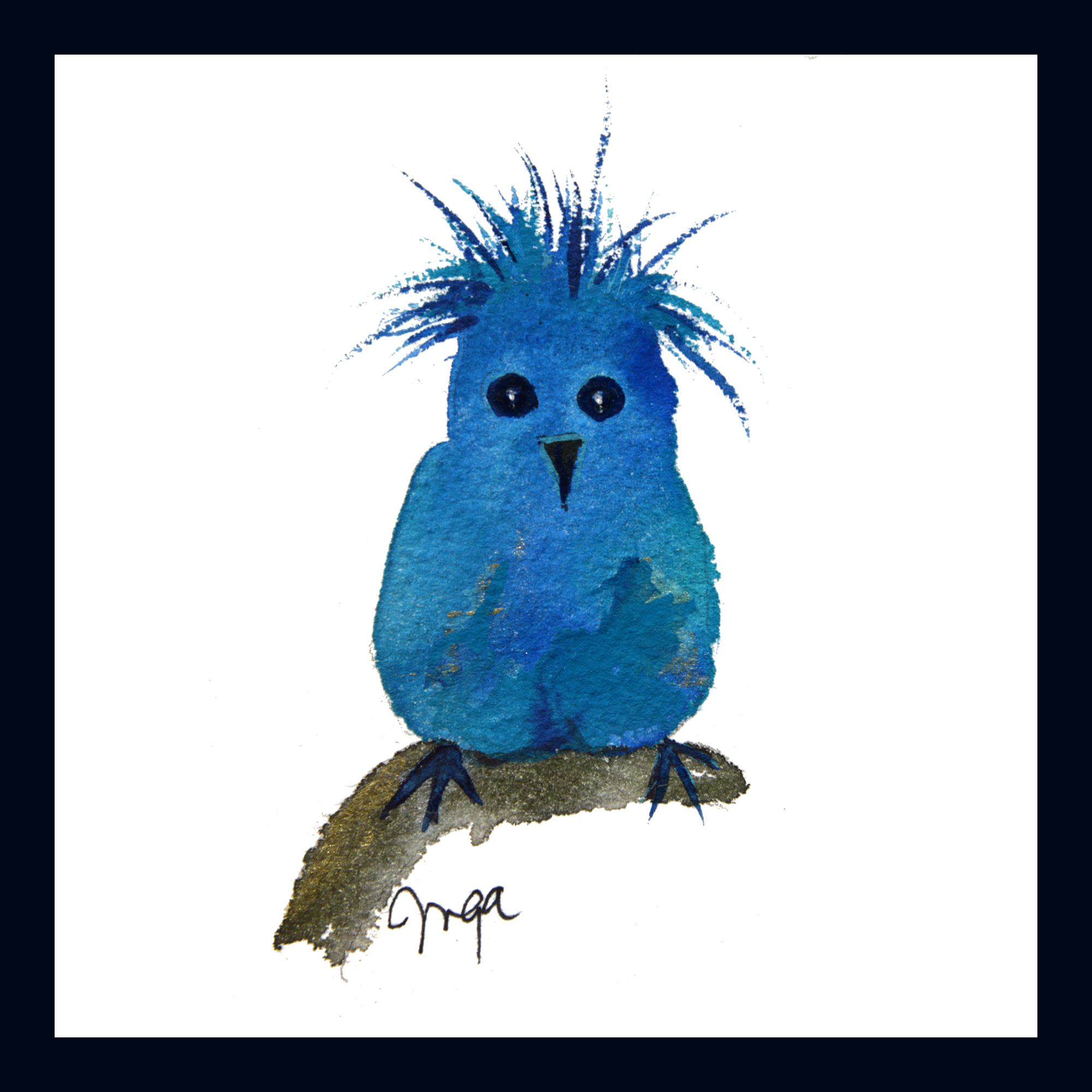 Art Block - Inga Birds #43 - fanciful bird