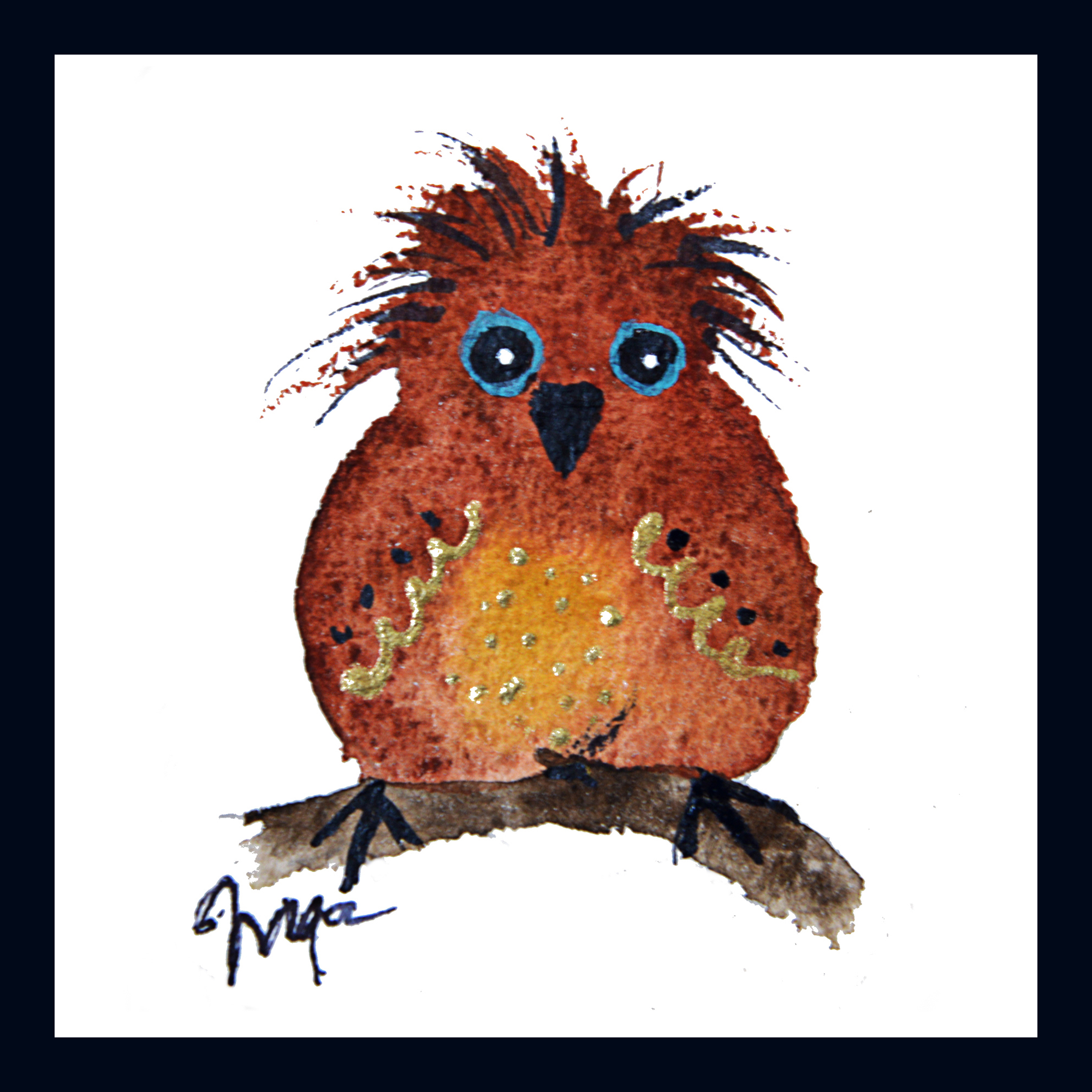 Art Block - Inga Birds #42 - fanciful bird