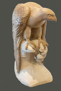 Falcon - Stone Sculpture - Wallter Collins