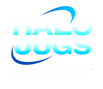Halo JuGs™ brand logo — insulated water bottle and next-generation lid brand