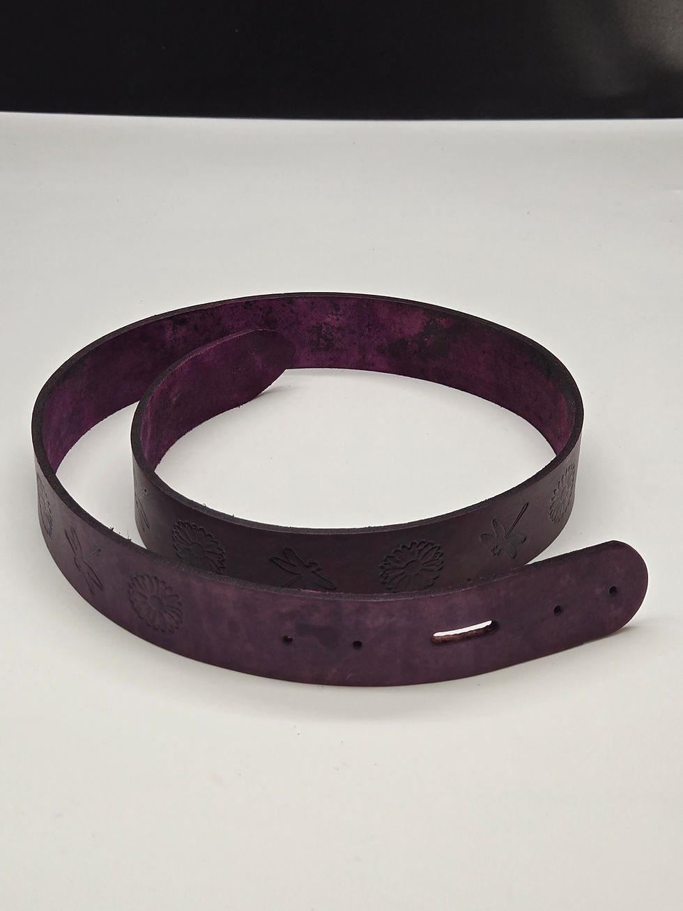 Purple Dragonfly Flower Belt