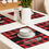 Thumbnail: Comfeday® Placemat Set (4) – Bowed Up for Christmas