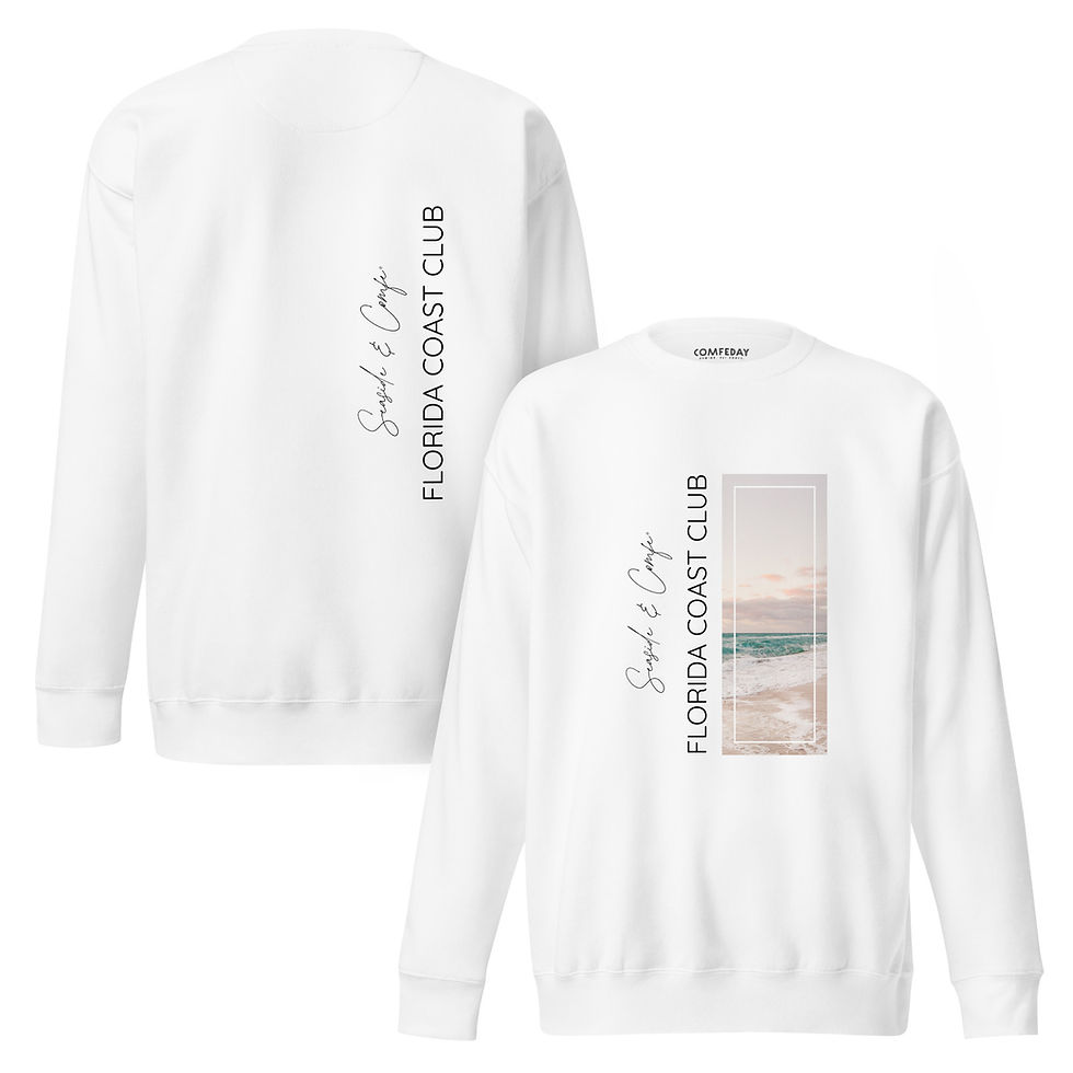 Premium fleece sweatshirt with ribbed crew neck, long sleeves, and soft interior for everyday comfort.