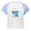 Thumbnail: Comfeday® Women's Micro Rib Raglan Baby Tee – Snow Bunny Loves You