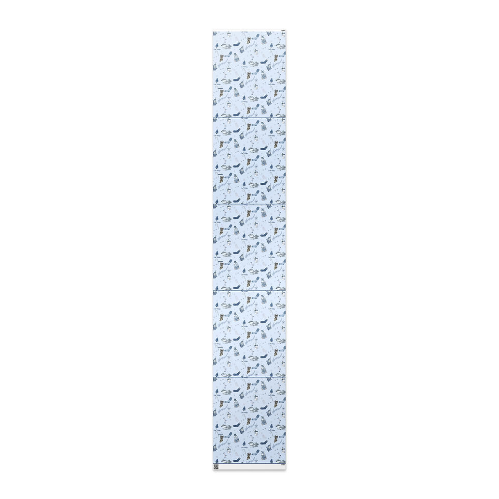 Comfeday® Wrapping Paper Roll – Merry Blue Christmas