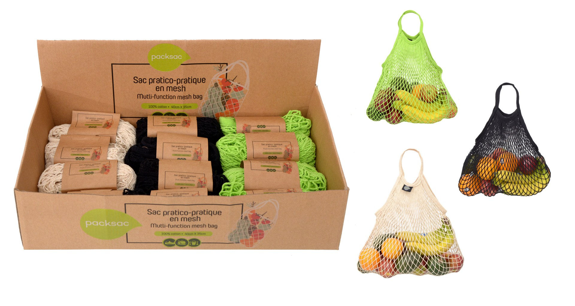 Cotton mesh Shopping Bag