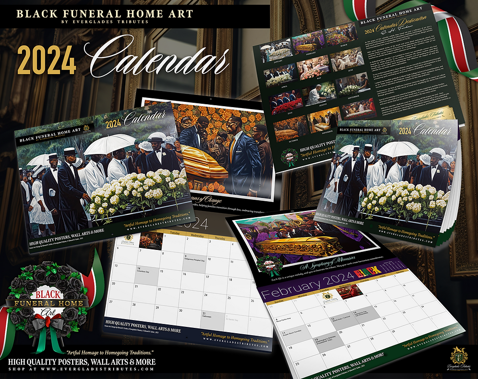 Thumbnail: Black Funeral Home Art: 2024 Calendar