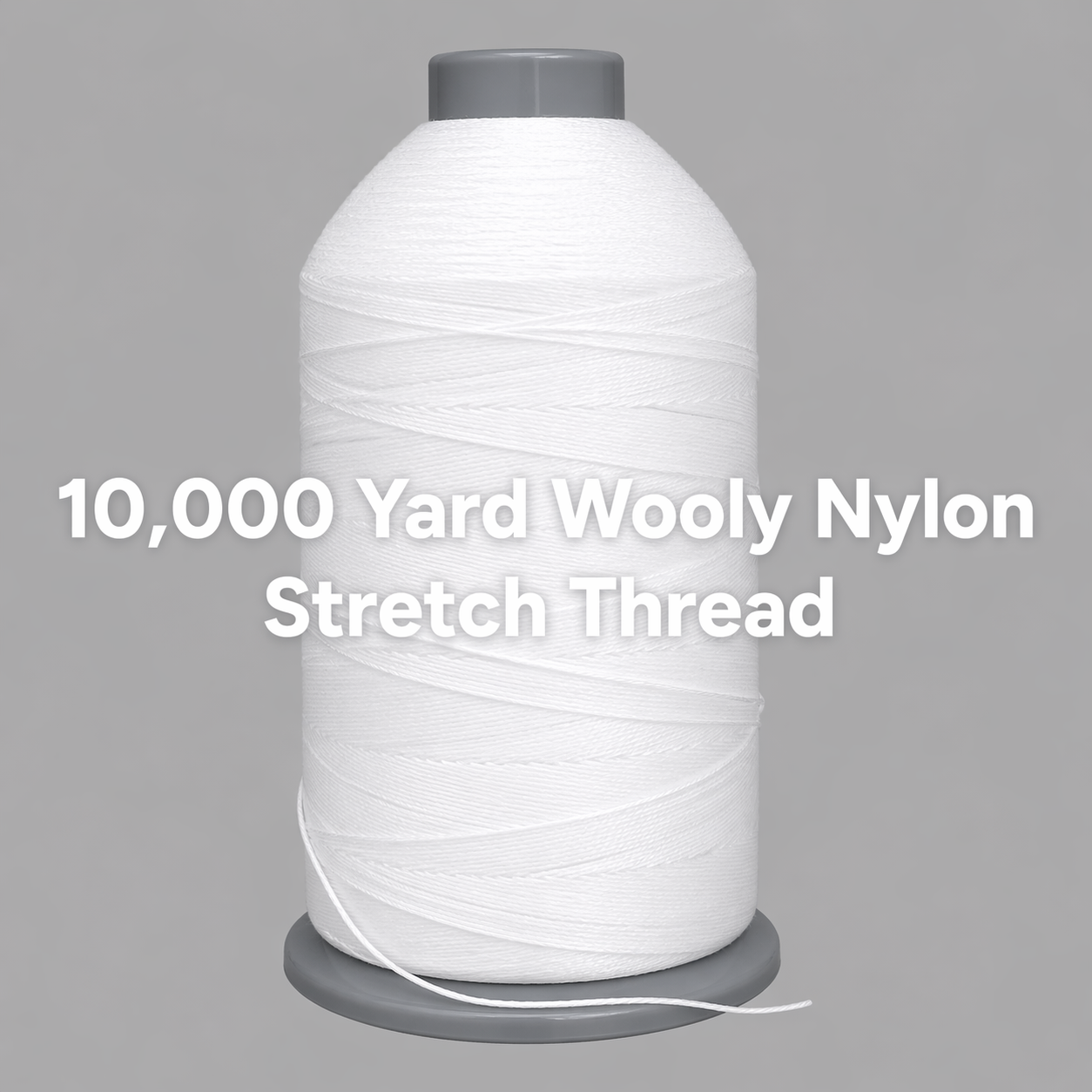 Stretchy Threads - White (10,000 yds/cone)