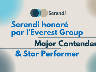 Serendi récompensé : Major Contender et Star Performer dans l'évaluation RPO PEAK Matrix® 2024 d'Everest Group