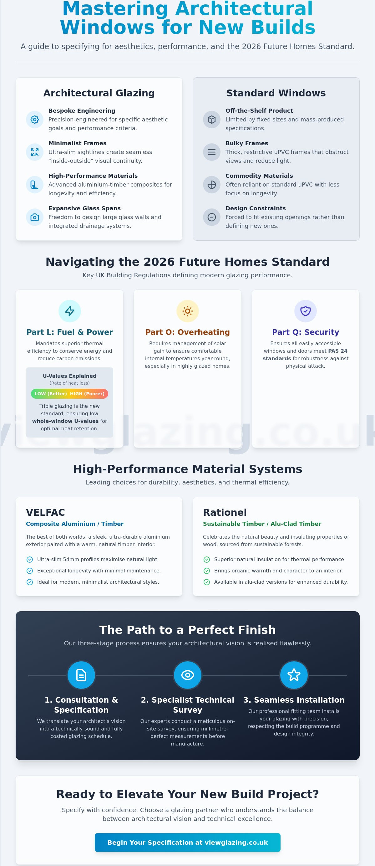 Architectural windows new build