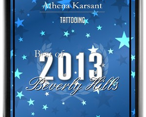 PRESS: Athena Receives 2013 Best of Beverly Hills Award for Tattooing