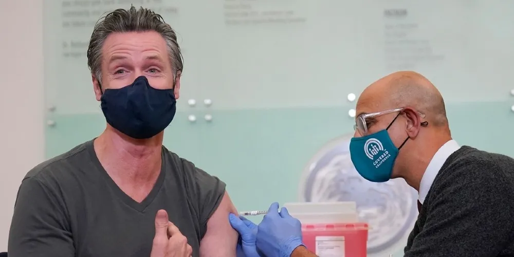 Gavin Newsom is MIA... reports point to Bell's Palsy reaction to COVID booster shot content media