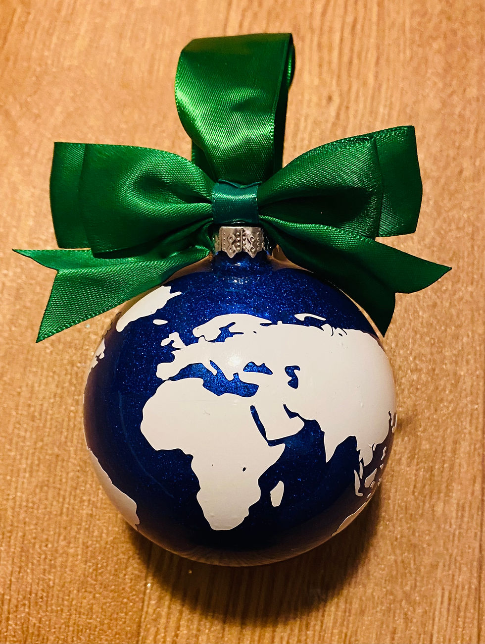 Thumbnail: Personalised World Map Christmas Bauble