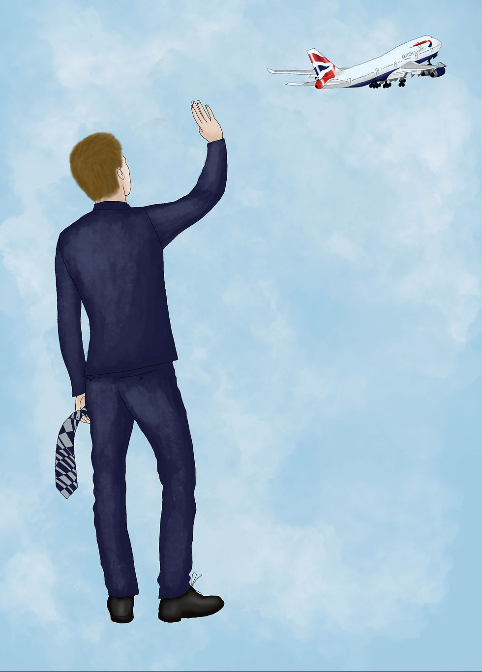Thumbnail: Male Personalised  Airline Picture
