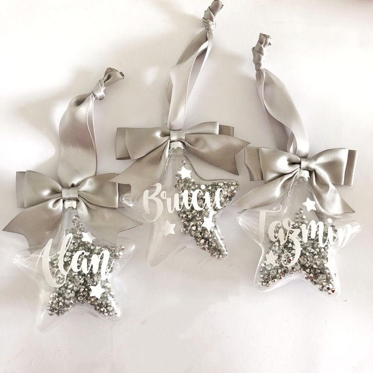 Thumbnail: Personalised Star Christmas Bauble