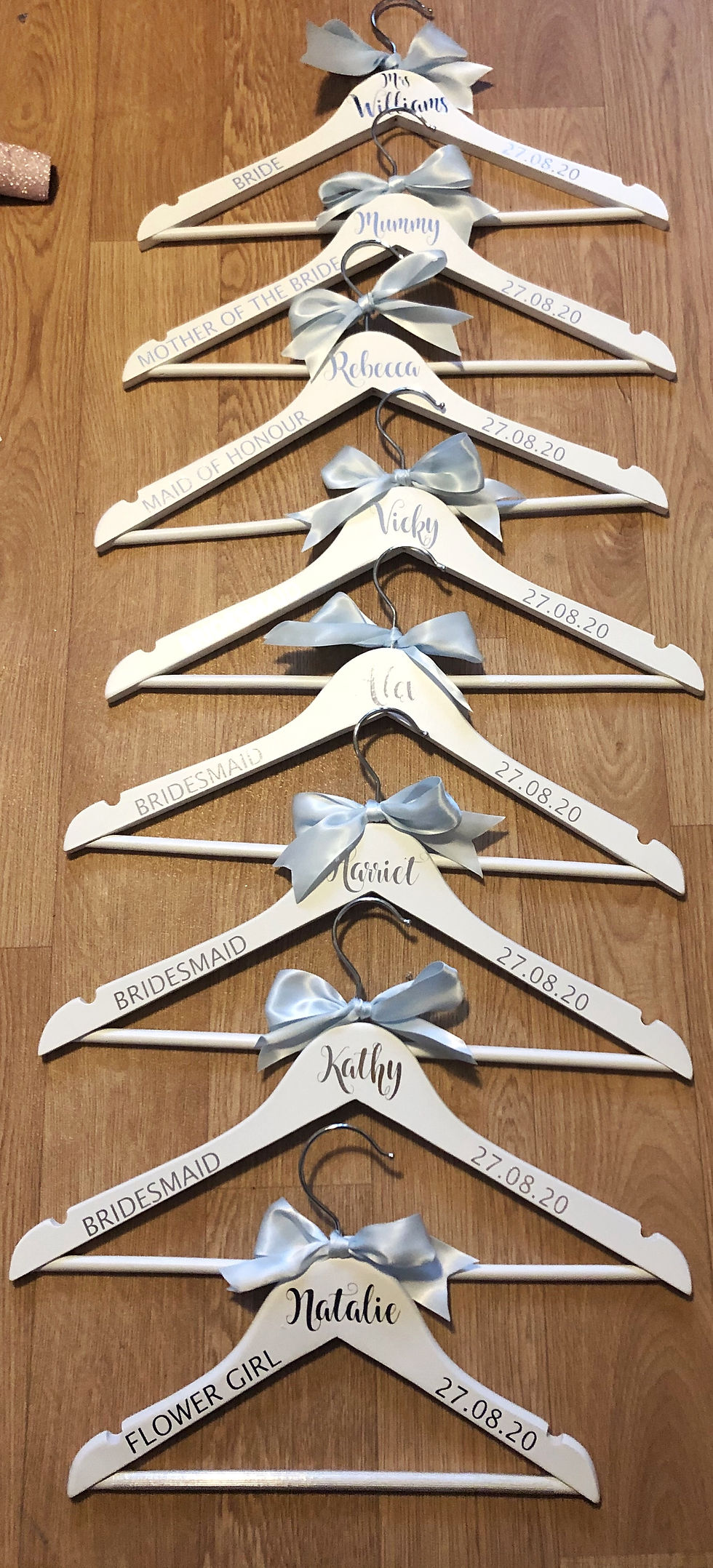 Thumbnail: Personalised Adult Wedding Hangers