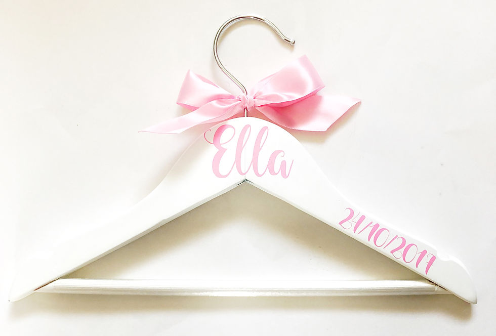 Thumbnail: Personalised Child Wedding Hangers