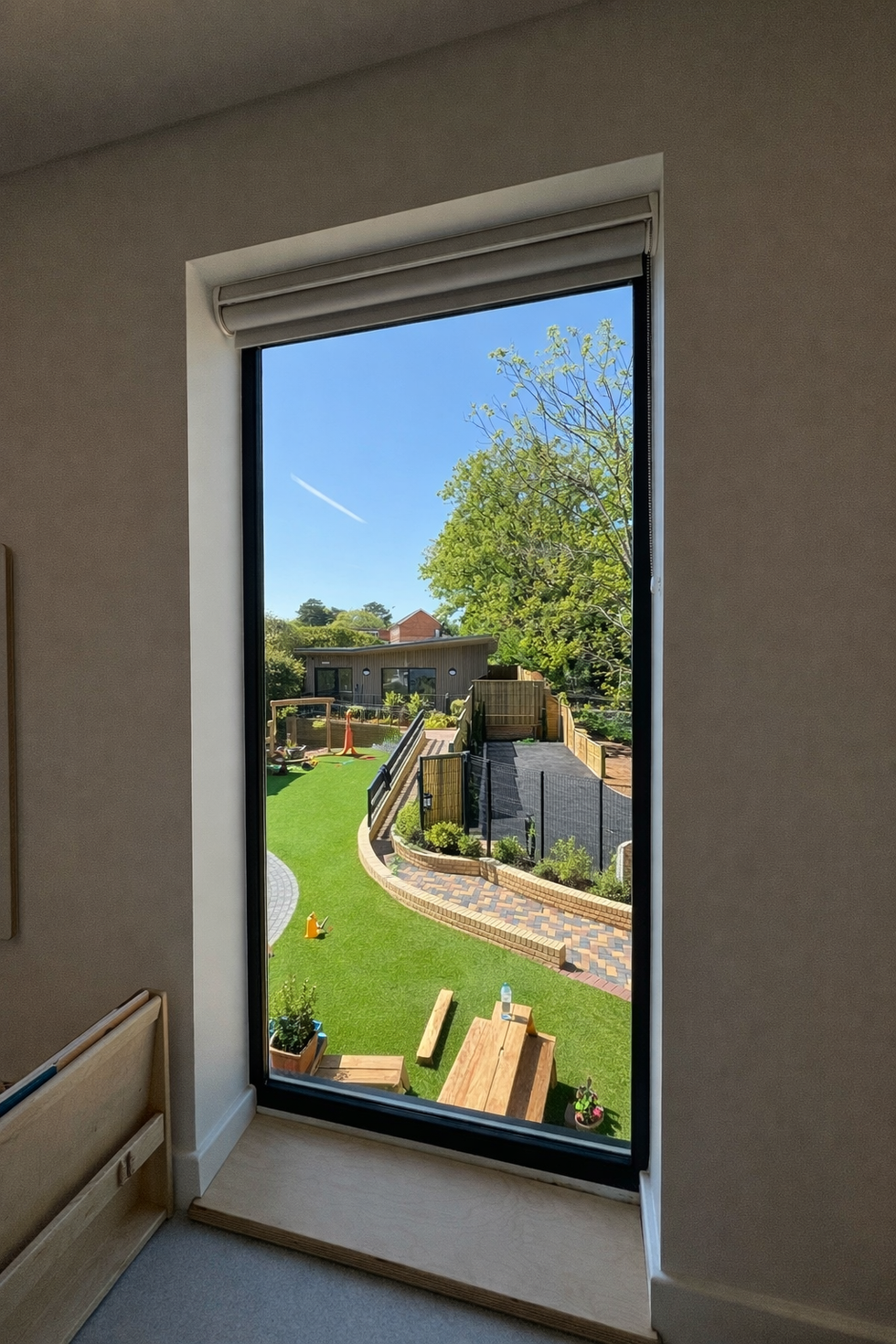 View through window