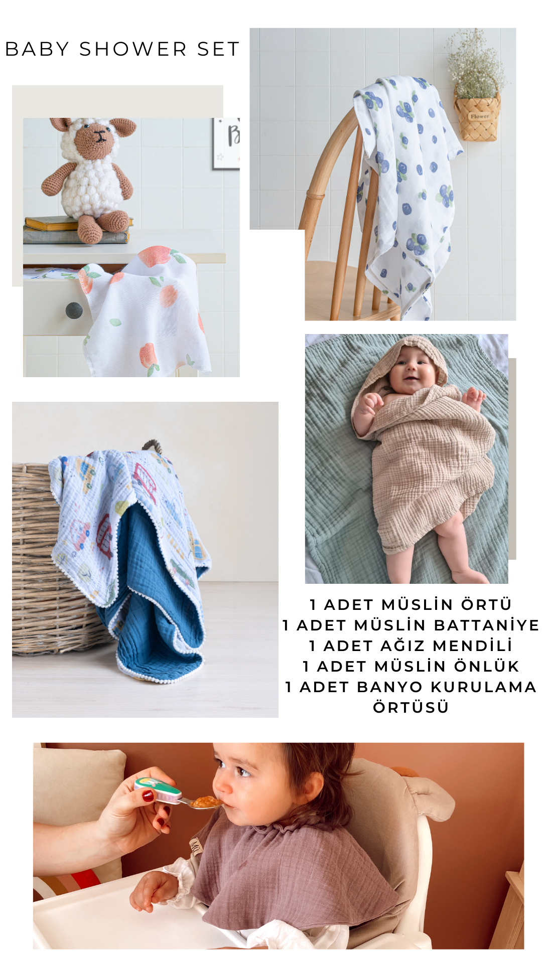 Baby Shower Hediye Seti - 5'li