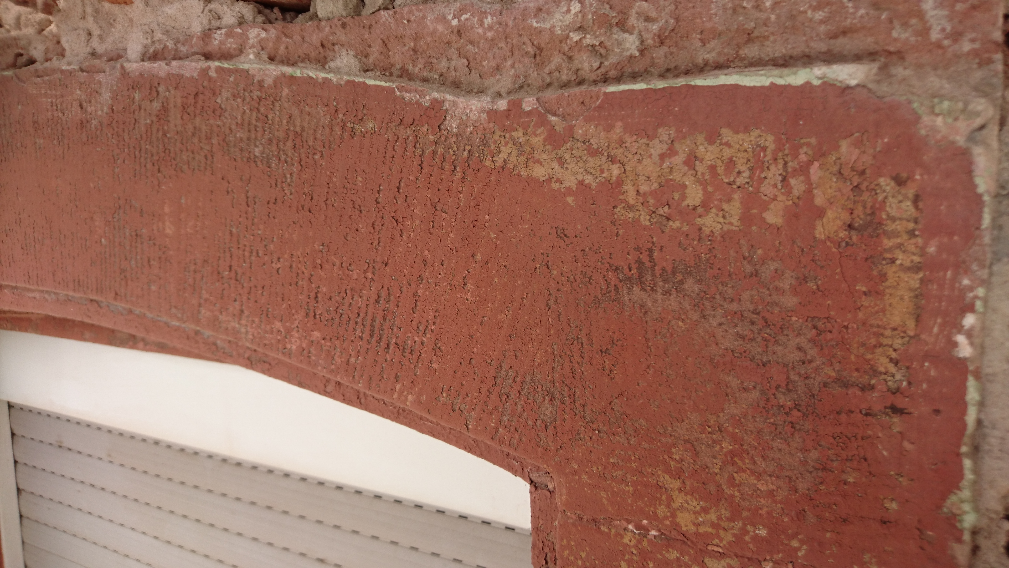 Farbe auf Sandstein