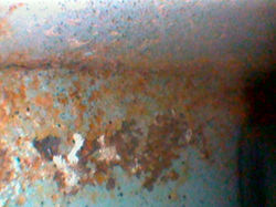 Rostbildung im Rahmenprofil