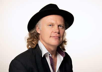 studio portrait of a muscian in Lismore.