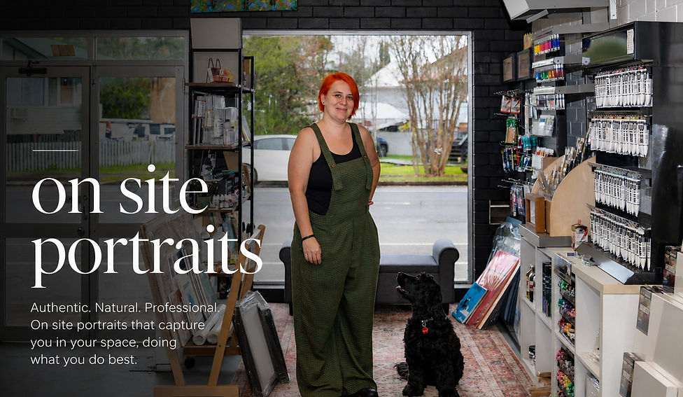 on site portraits in the NSW Northern Rivers.