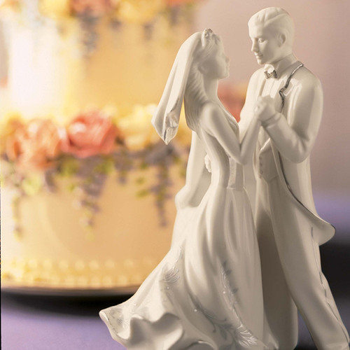 Lenox Promesses de Mariage Opale Innocence Mariée & Marié Cake Topper Caucasien Lenox Promesses de Mariage Opale Innocence Mariée & Marié Cake Topper Caucasien