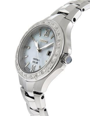 Seiko Women's SUT239 Coutura Analog Display Japanese Quartz Silver