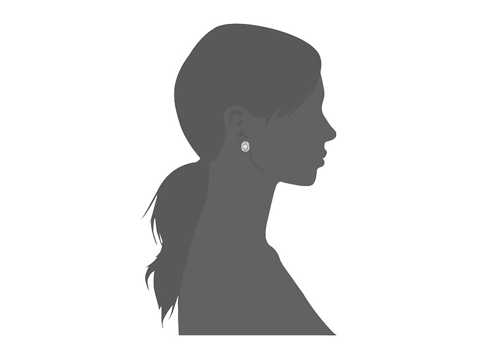 Thumbnail: Swarovski Elaborate Pierced Earrings, White