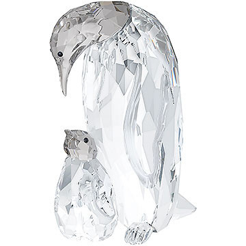 Swarovski Penguin Mother with Baby | blairsjewelrygifts